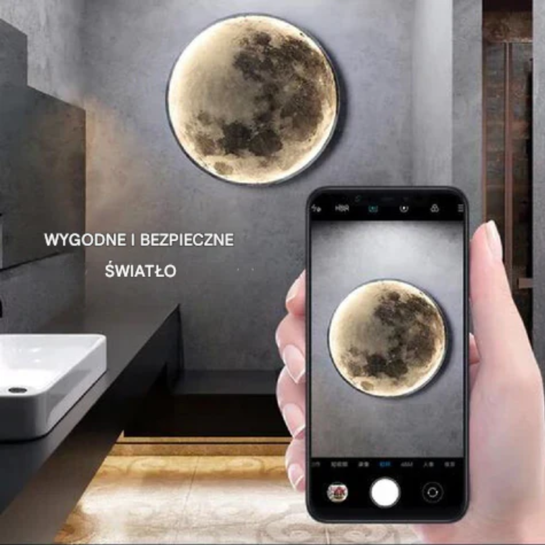 Lampa LED Księżycowa z Regulacją Światła – AstroGlow
