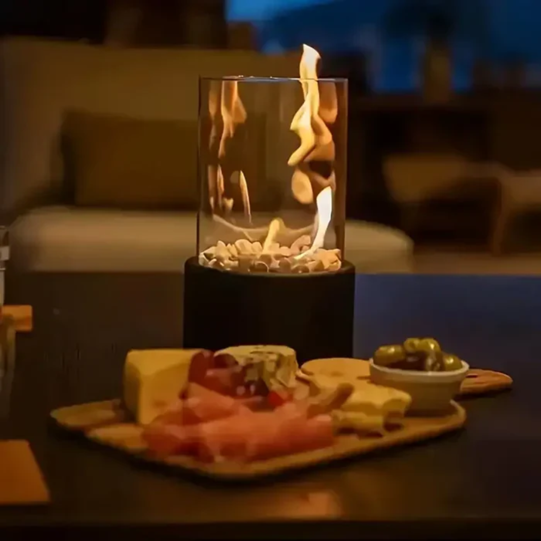 Stylowy i Przenośny Ognik Stołowy